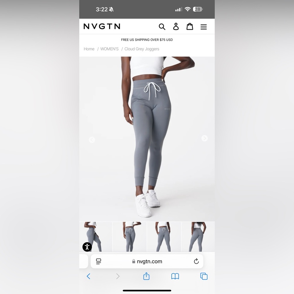 NVGTN Gray Jogger Pants